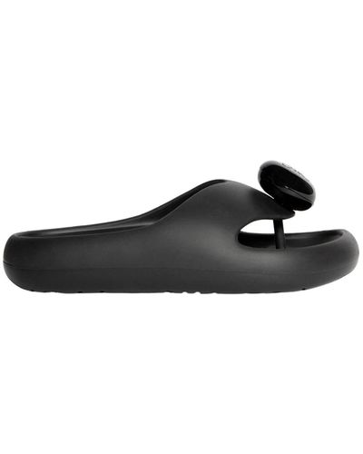 Loewe Ergonomische bubble thong slide sandalen - Schwarz