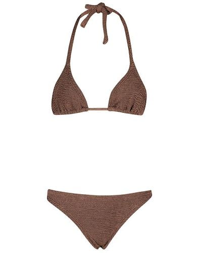 Hunza G Stilvolles bikini-set für frauen - Braun