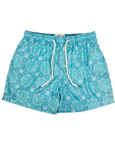 Peninsula Elegante mesh-gefütterte shorts - Blau