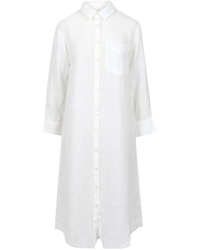 Roy Rogers Dresses > day dresses > shirt dresses - Blanc