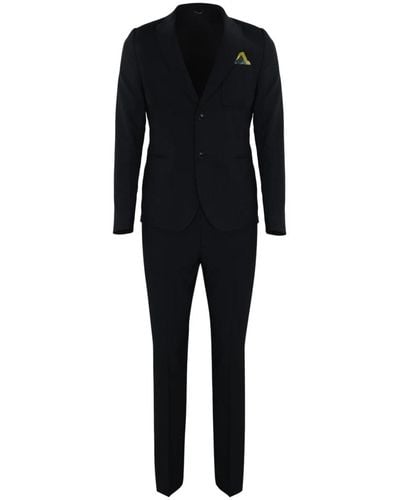 Daniele Alessandrini Suits > suit sets > single breasted suits - Noir