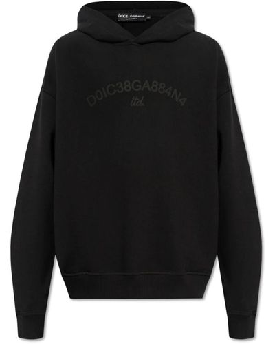 Dolce & Gabbana Kapuzenpullover mit logo - Schwarz