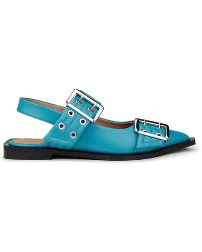 Ganni Flat sandals - Azul