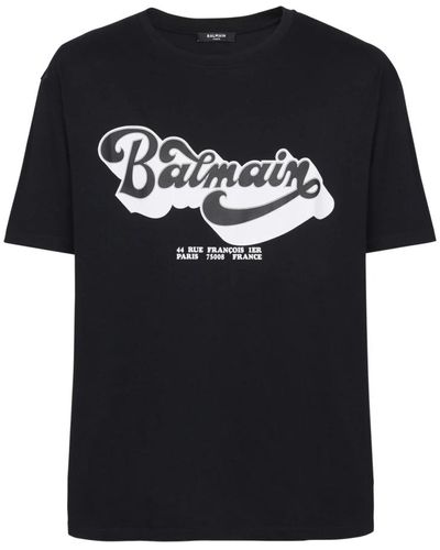 Balmain 70s T-shirt - Schwarz