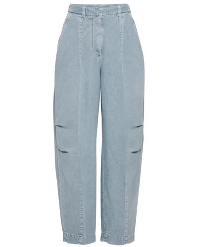 Brunello Cucinelli Cropped Trousers - Grey