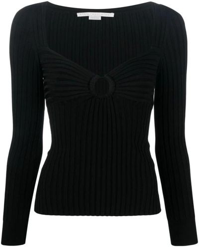 Stella McCartney V-Neck Knitwear - Black
