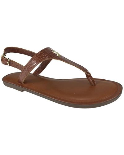 Ralph Lauren Shoes > sandals > flat sandals - Marron