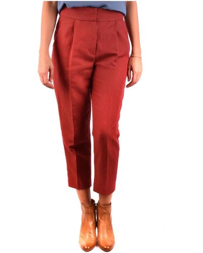 Brunello Cucinelli Pantaloni rossi eleganti da - Rosso