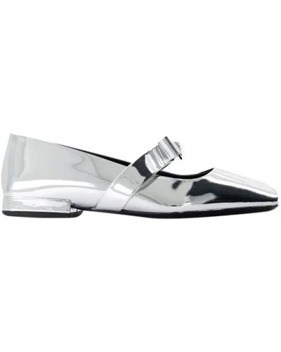 Versace Shoes > flats > ballerinas - Blanc
