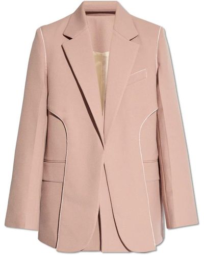 Victoria Beckham Einreihiger blazer - Pink