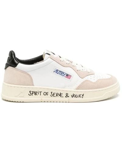 Autry Weiße medalist low sneakers - Natur