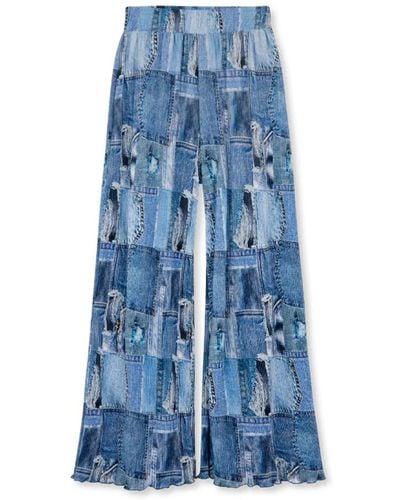 Mads Nørgaard Wide Trousers - Blue