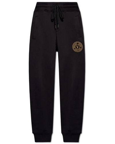 Versace Sweatpants mit logo - Schwarz