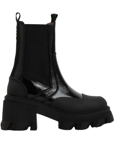Ganni Heeled Boots - Black