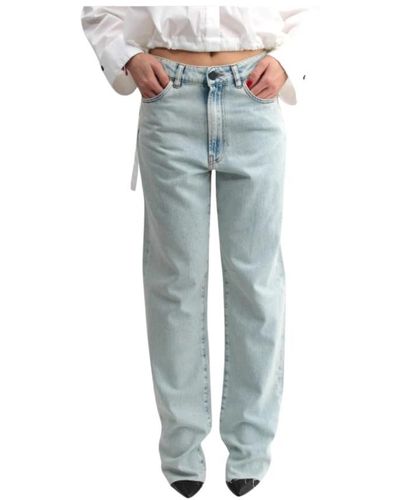 Liviana Conti Jeans > straight jeans - Bleu