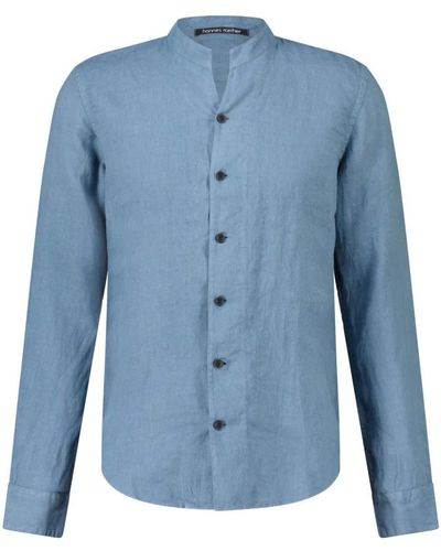 Hannes Roether Casual Shirts - Blue