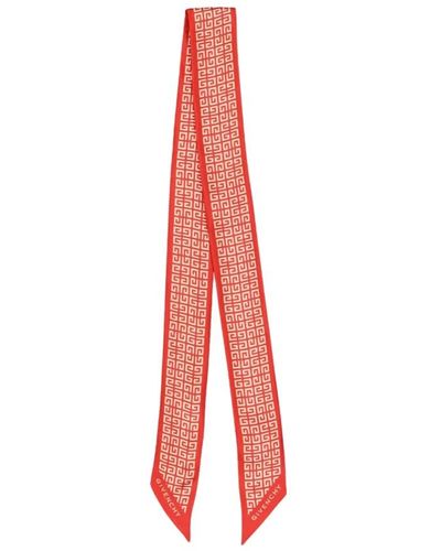 Givenchy Seidenbandeau mit 4g-druck - Rot