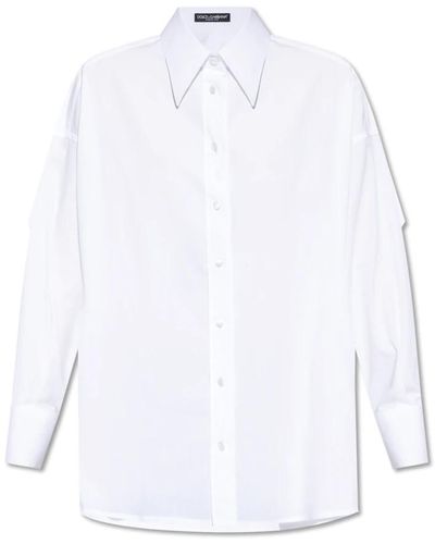 Dolce & Gabbana Camisa de algodón - Blanco