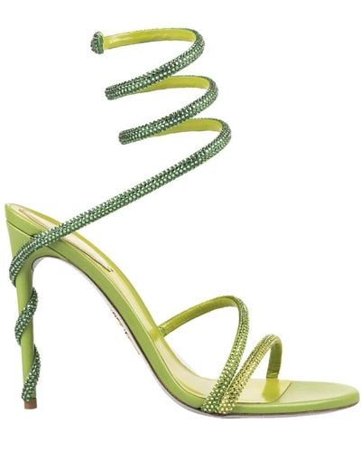 Rene Caovilla High Heel Sandals - Green