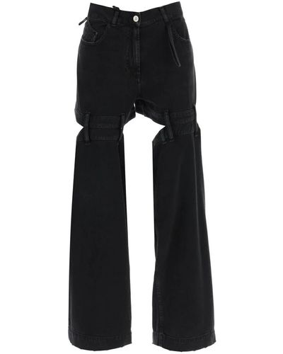 The Attico Jeans > wide jeans - Noir