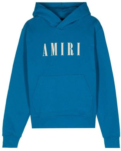 Amiri Blauer logo-print-pullover