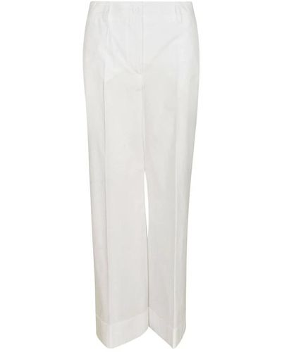 P.A.R.O.S.H. Pantaloni bianchi stile elegante - Bianco