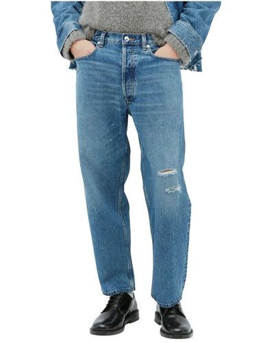 A.P.C. Tapered distressed jeans - Blau