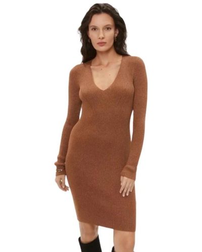 Twin Set Dresses > day dresses > knitted dresses - Marron