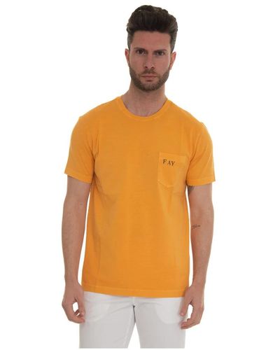 Fay T-Shirts - Orange