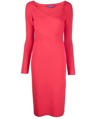 Ralph Lauren Knitted Dresses - Red