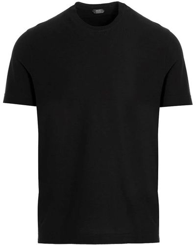 Zanone T-Shirts - Black