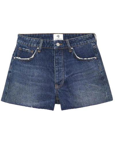Anine Bing Denim shorts - Blu