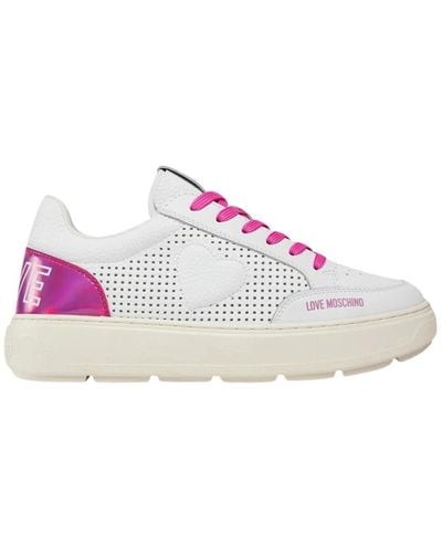 Love Moschino Mutige sneakers mit vit.bia/olo - Pink