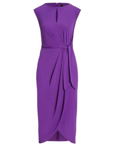 Ralph Lauren Midi Dresses - Purple