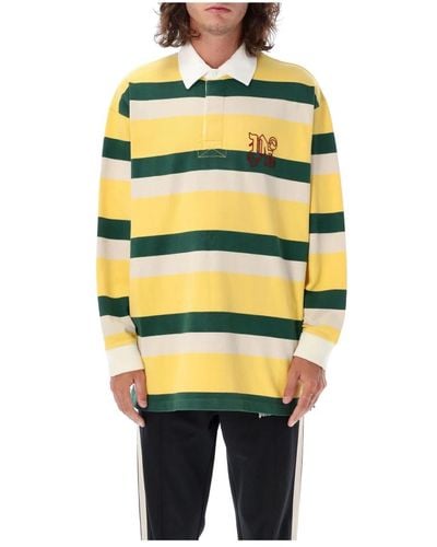 Palm Angels Monogram rugby polo shirt - Giallo