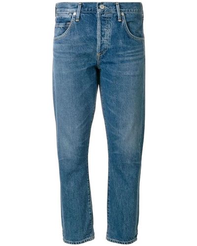Citizens of Humanity Jeans slim-fit sofisticati in taglio cropped blu