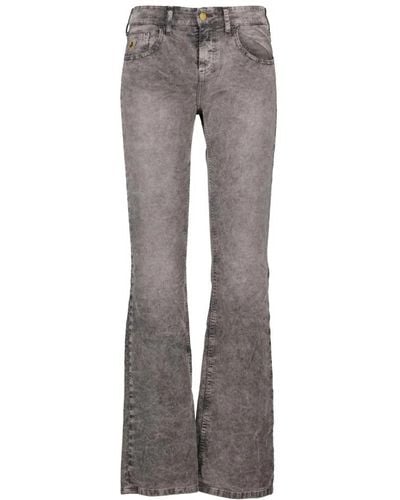 Lois Flared Jeans - Gray