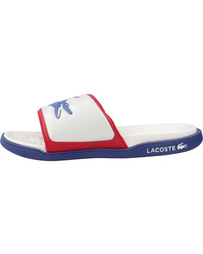Lacoste Shoes > flip flops & sliders > sliders - Bleu