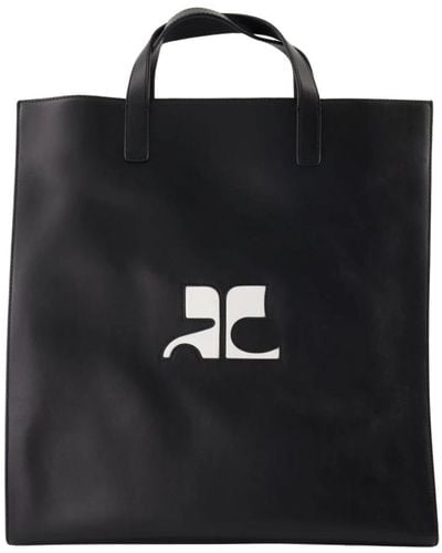 Courreges Tote Bags - Black