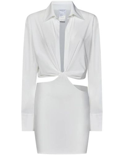 Amazuìn Shirt Dresses - White