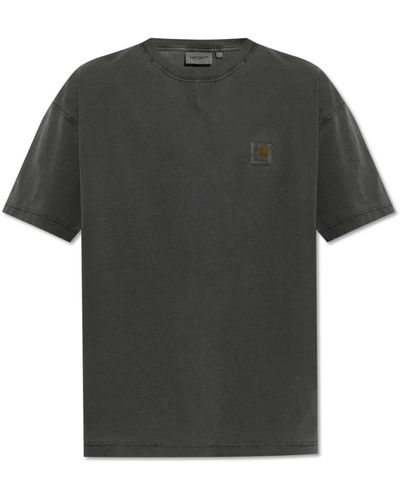 Carhartt T-shirt mit logo - Schwarz