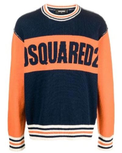 DSquared² Round-neck knitwear - Blu
