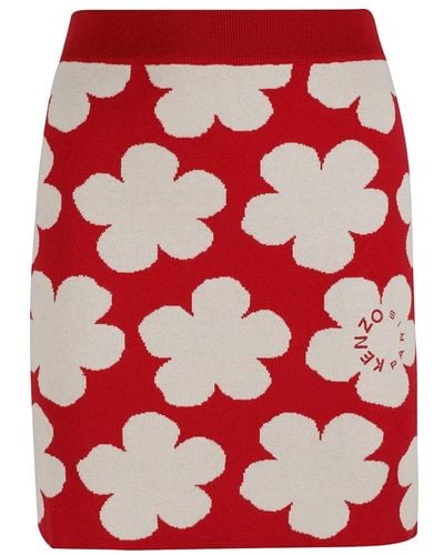 KENZO Short Skirts - Red
