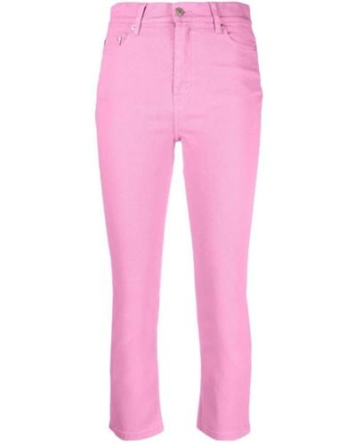 Ami Paris Cropped Jeans - Pink