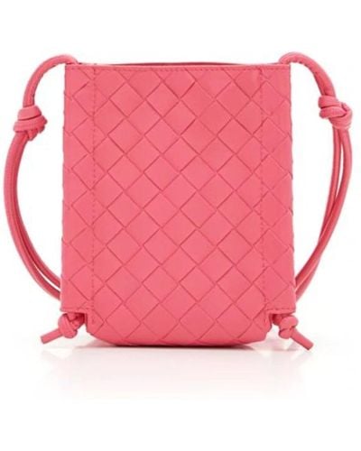 Bottega Veneta Stilvolle lederhandtasche für den täglichen gebrauch - Pink