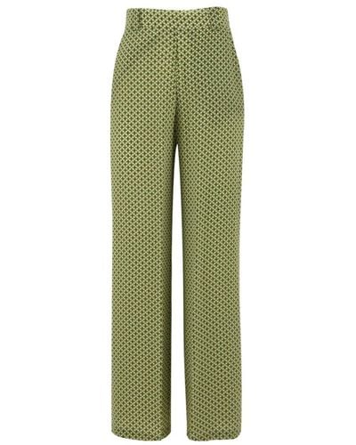 Attic And Barn Wide Trousers - Green