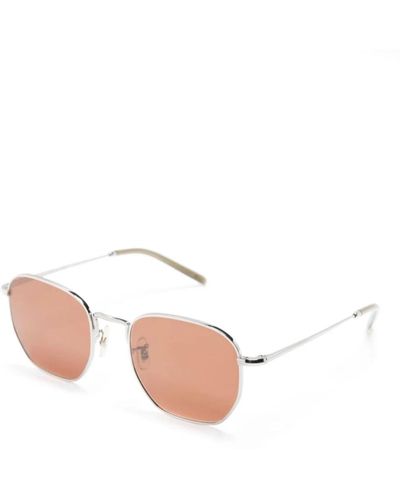 Oliver Peoples Silberne sonnenbrille mit zubehör - Weiß