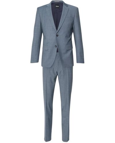 BOSS Single breasted suits - Blau