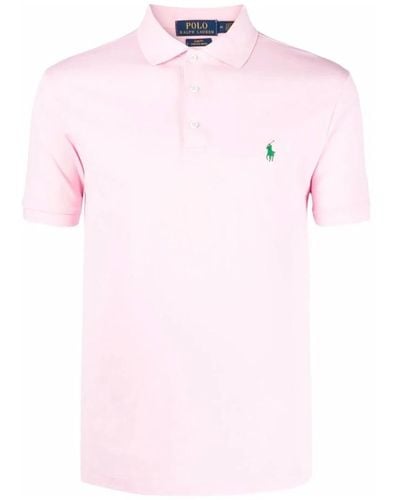 Ralph Lauren Rosa baumwollmischung logo polo shirt - Pink