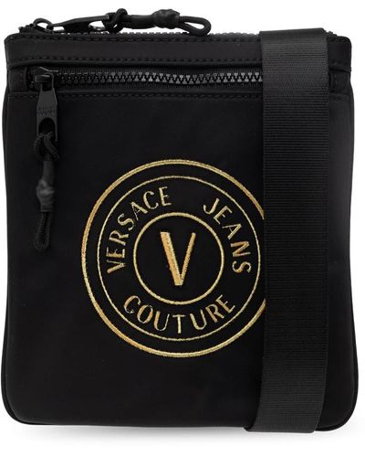 Versace Schultertasche mit logo - Schwarz